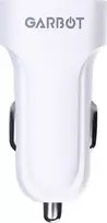 Įkroviklis Garbot Garbot Grab & Go Dual USB automobilio įkroviklis 10W Balta