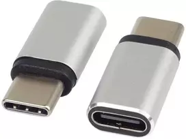 „PremiumCord“ adapteris USB-C lizdas - USB-C kištukas, sidabrinis