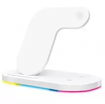 Aligator wireless Qi docking station 3in1 Apple watch,15W,baltas