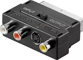 Adapteris AV PremiumCord Scart - RCA (Cinch) x3 + S-Video kištukas