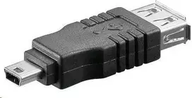 Adapteris USB PremiumCord USB-A - MiniUSB Juodas (kur-9)