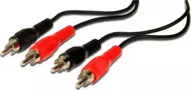 Kabelis PremiumCord RCA (Cinch) x2 - RCA (Cinch) x2 15m juoda (kjackcmm2-15)