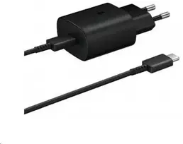 Samsung fast charger EP-TA800, USB-C, 25W juodas - bulk