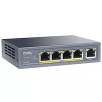 Šakotuvas Komutatorius - Cudy GS1005P Gigabit PoE 5 Prievadai Pilkas