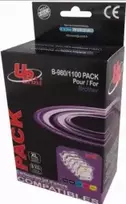 Su UPrint suderinamas rašalas / rašalas su 1xblack/1xcyan/1xmagenta/1xyellow, B-980/1100 BK/C/M/Y PACK 4, skirtas Brother DCP-145C, 165C