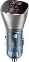 USAMS automobilinis įkroviklis C29 45W 2xUSB-A Fast Charge light auksinis CC154CC01 (US-CC154)