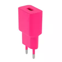 TelForceone Setty įkroviklis 1x USB 2,4A LSIM-A-126 rožinės spalvos