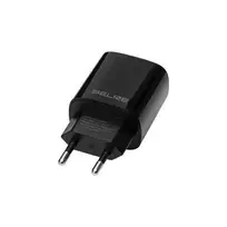 Beline Laidinis įkroviklis 1x USB-C + 1x USB 30W juodos spalvos (only head) PD 3.0 + QC 3.0 BLN2CB30 GaN