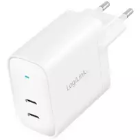 Įkroviklis LogiLink PA0282 Adapteris sieciowy 2x USB-C 40W
