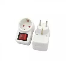 V-tac Vienvietis lizdo adapteris, baltas