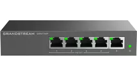 Šakotuvas Komutatorius - Grandstream GWN 7700P 5xGbE, 4xPoE Juodas