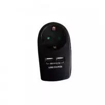 V-tac Kištukinis lizdas, 2 usb jungtys, juodas, DC:5V, 2.1A