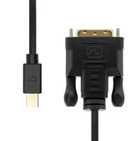 „ProXtend Mini DisplayPort“ į DVI-D 24+1 2M, 2 m, „Mini DisplayPort“, DVI-D, kištukas, kištukas, tiesus