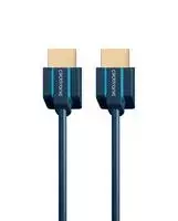 Clicktronic Ultra-Slim HDMI 2.0 didelės spartos kabelis su eterneto kabeliu, 2 m, must