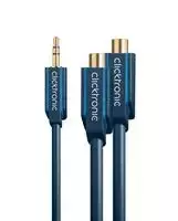 CLICKTRONIC Adapteris 3,5 mm lizdo kištukas - 2xRCA