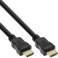 Kabelis InLine ® HiD didelio greičio HDMI kabelis su Ethernet, 4K2K, M / M, juodi, auksiniai kontaktai, 10m