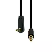 Kabelis ProXtend Mini-Jack 3-Pin Angled Slim Cable M-M Juodas 1.5M