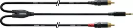 Cordial Cordial signalo kabelis, 3,5 mm - 2 x RCA, 6 m