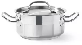 Puodas niski Profi Line su dangteliu 4,8 l śr. 240 x 105 h - Hendi 830406
