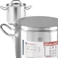 Puodas aukštas Kitchen Line su dangteliu 2,8 l śr. 160 x 140 h - Hendi 837108