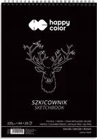 Happy Color A4 eskizų knygelė 20k balta
