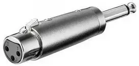 Adapteris AV Goobay Jack 6.3mm - XLR sidabrinė (JAB-857173)