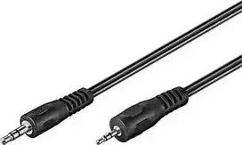 Kabelis PremiumCord Jack 2.5mm - Jack 3.5mm 2m juoda (kjack2mm2)