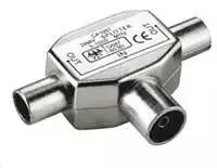 PremiumCord TV antenos kombaineris-jungtis IEC 75 Ohm 1xF-2xM