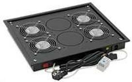 TRITON Viršutinis (apatinis) vėdinimo blokas, 4 ventiliatoriai-230V/60W, termostatas, juodas