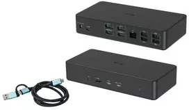 I-TEC USB 3.0 USB-C Thunderbolt 3 Professional Dual 4K Ekrano prijungimo stotis Generation 2 + maitinimo tiekimas 100 W