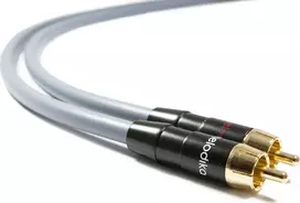 Kabelis Melodika RCA (Cinch) x2 - RCA (Cinch) x2 1m pilkas