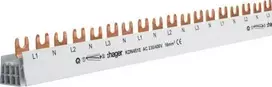 „Hager“ sujungimo bėgis 2P 80A 16 mm2 kastuvas (KDN451E)