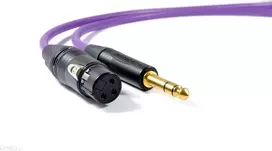 Kabelis Melodika Jack 6,3mm - XLR 4m violetinė