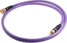 Kabelis Melodika RCA (Cinch) - BNC 0.5m violetinė