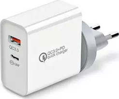 Įkroviklis Montis MT008 1x USB-A 1x USB-C 3 A (MT008)