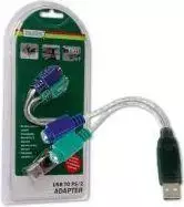 USB adapteris Digitus USB - PS / 2 balta (ADA70118)