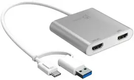 J5 Create J5create – USB-C į dvigubą HDMI kelių monitorių adapteris
