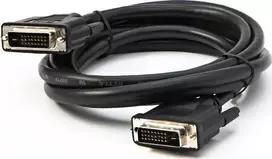 Video Kabelis DVI (24+1) M - DVI (24+1) M, Dual link, 2m, chroniony, juoda, Logo blister, EOL