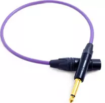 Kabelis Melodika Jack 6,3mm - XLR 8m violetinė