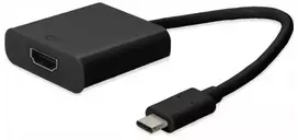 USB-C MST jungčių stotelė DELTACO 2x 4K/60Hz, HDMI x 2, juodas, 0,1m / USBC-2HDMI