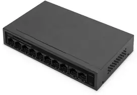 Šakotuvas Komutatorius Digitus Komutatorius Digitus PoE komutatorius 8+2 prievadų FE