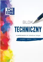 Oxford Techninis blokas A3 10k baltas 10 vnt.