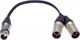 Kabelis Klotz XLR - XLR x2 0.1m juoda
