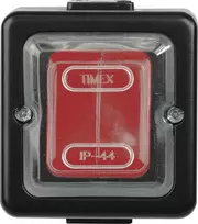 Timex Elektro WNT-1J CZA-CZE LOFT Viengubas jungiklis n/t IP44 juoda /guma dengtas raktas/ WNT-1J CZA-CZE