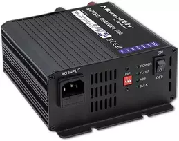 Qoltec Smart Monolith įkroviklis (51958) 12V, 10A skirtas LiFePO4, AGM, GEL, SLA akumuliatoriams