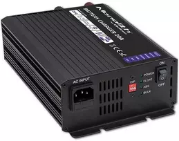 Qoltec Smart Monolith įkroviklis (51959) 12V, 20A skirtas LiFePO4, AGM, GEL, SLA akumuliatoriams