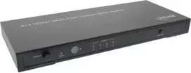 Šakotuvas InLine Switch 4x HDMI + Audio Juodas (65017)