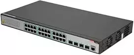 Šakotuvas FBH FiberHome S4820-28T-X-AC tinklo komutatorius Valdomas L2/L3 Gigabit Ethernet (10/100/1000) 1U Juoda, Pilka