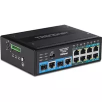 Šakotuvas Jungiklis TRENDnet TRENDnet jungiklis 10 prievadų pramoninis Gbit PoE++ Din-Rail