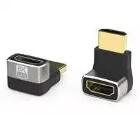 PREMIUMCORD Adaptér spojka 8K HDMI A - HDMI A, F/M, zahnutá do pravého úhlu 90°